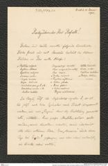 Nachlass Franz Steindachner, Brief von Eduard Graeffe an Franz Steindachner (11.01.1901), Inv.Nr. 173.30, Seite 1